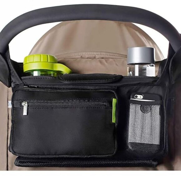 Ethan & Emma Universal Stroller Organizer Cup Holders & Pockets 👶🍼 - Picture 2 of 7